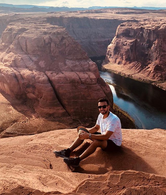 Dr. Navid at the grand canyon